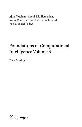 Foundations of Computational, IntelligenceVolume 6