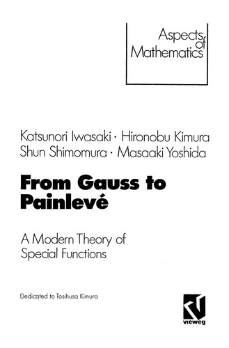 From Gauss to Painlevé