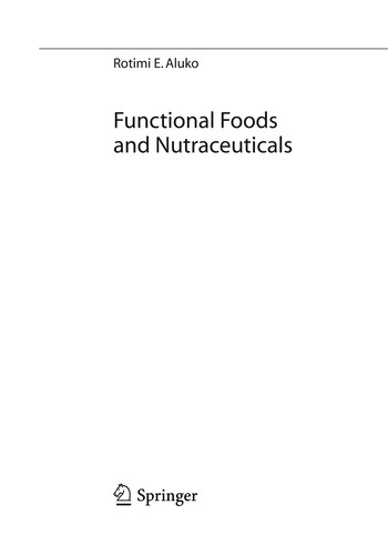 Functional Foods and Nutraceuticals