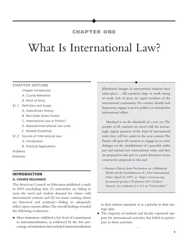 Fundamental perspectives on International law