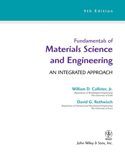 Fundamentals of materials science and engineering