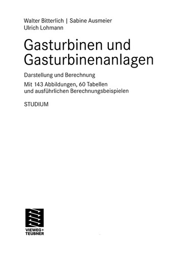 Gasturbinen und Gasturbinenanlagen