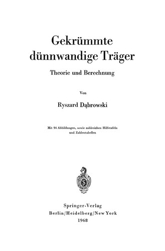 Gekrümmte dünnwandige Träger