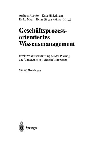Geschäftsprozessorientiertes Wissensmanagement