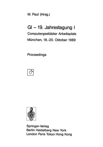 GI -- 19. Jahrestagung I
