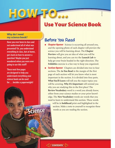 Science, level red