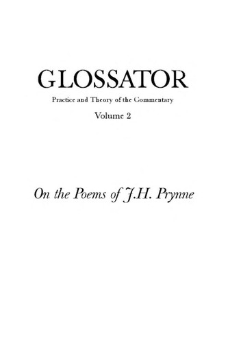 On the poems of J.H. Prynne