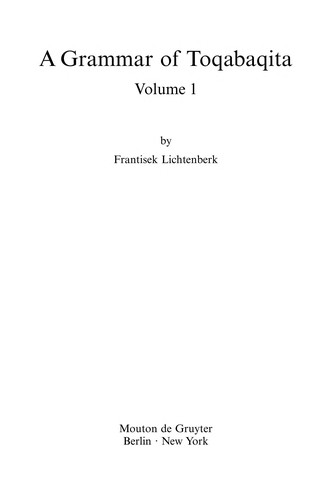 A grammar of Toqabaqita