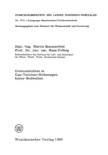 Grenzschichten in Gas-Teilchen-Strömungen hinter Stoßwellen