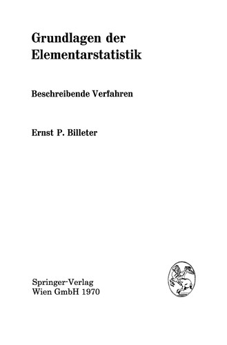 Grundlagen der Elementarstatistik