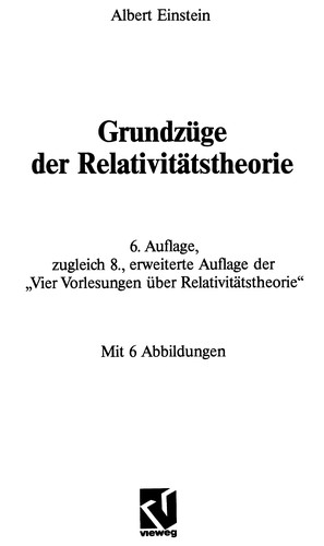 Grundzüge der Relativitätstheorie
