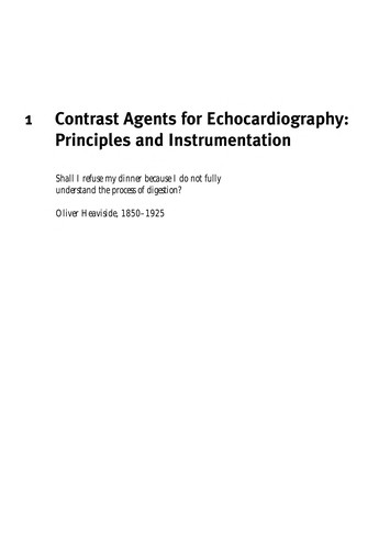 Handbook of contrast echocardiography