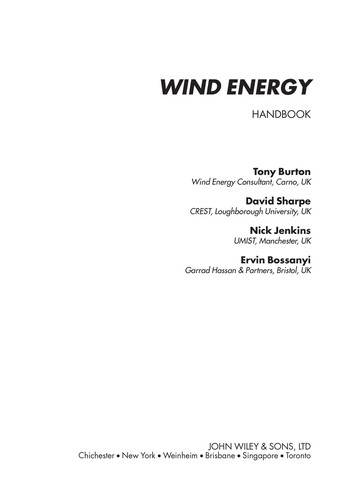 Wind energy handbook