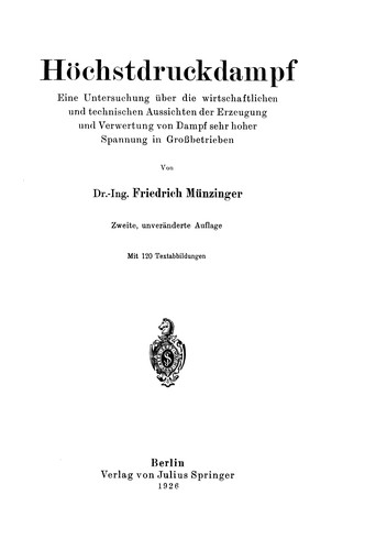 Höchstdruckdampf