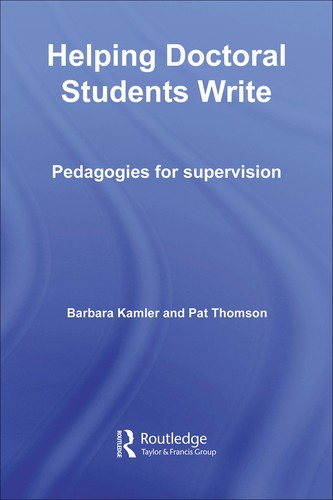 Helping doctoral students write