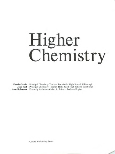 Higher chemistry