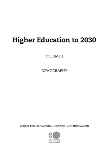 Higher education to 2030