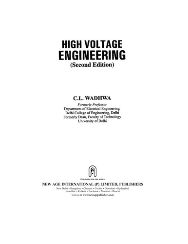 High voltage engineering