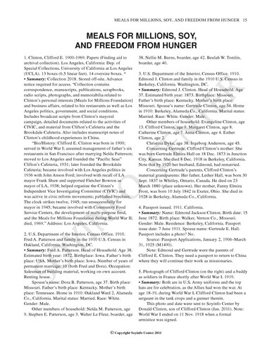 History of Meals for Millions, soy, and Freedom from Hunger (1946-2011)