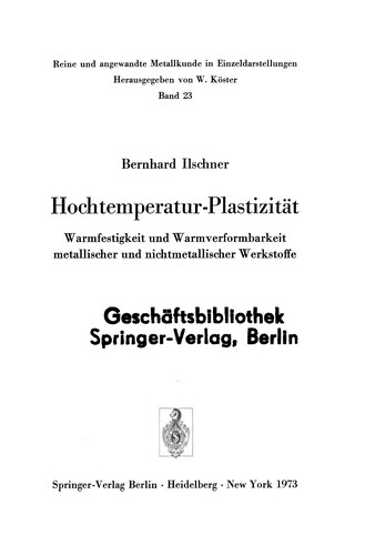 Hochtemperatur-Plastizität