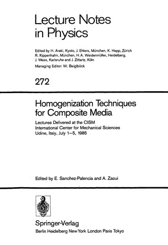 Homogenization techniques for composite media