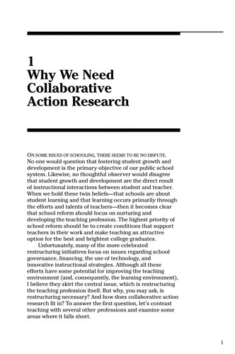 How to conduct collaborative action research