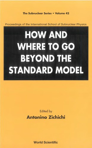 How and where to go beyond the standard model
