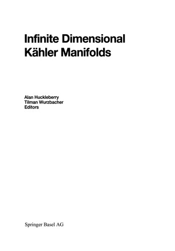 Infinite Dimensional Kähler Manifolds