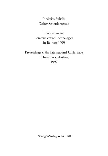 Information and Communication Technologies in Tourism 1999