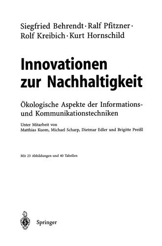 Innovationen zur Nachhaltigkeit