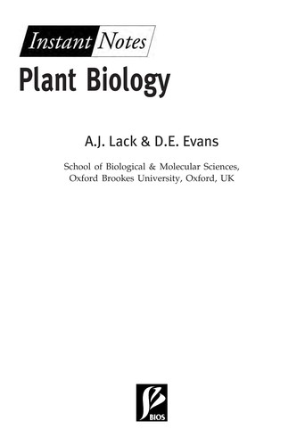 Plant biology