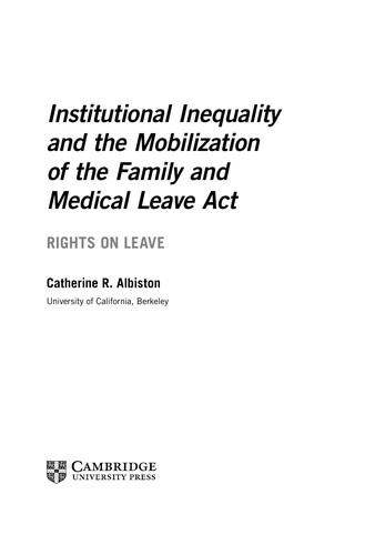 Institutional inequality and the mobilization of the Family and Medical Leave Act