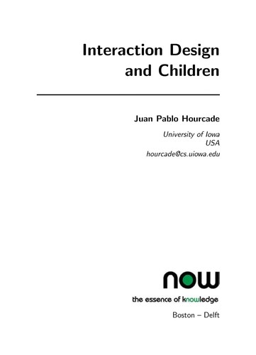 Interaction design and children