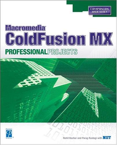 Coldfuision MX professional projects