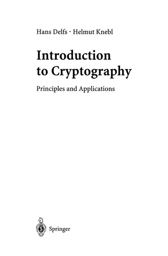 Introduction to Cryptography