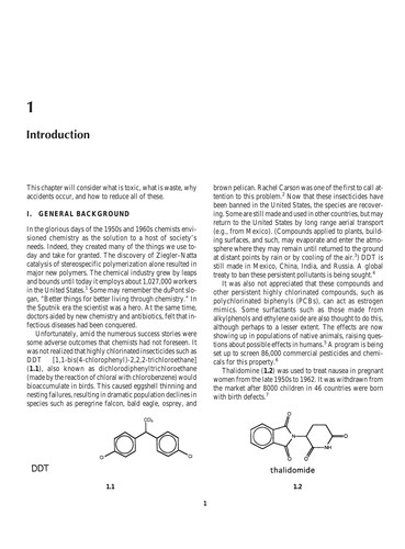 Introduction to green chemistry