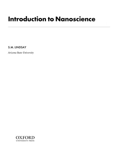 Introduction to nanoscience