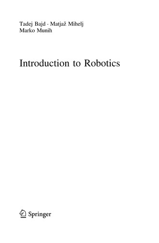 Introduction to Robotics