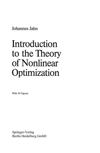 Introduction to the Theory of Nonlinear Optimization