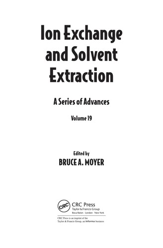 Ion Exchange and Solvent Extraction