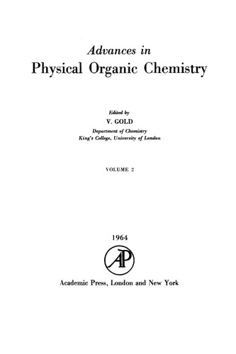 Advances in physical organic chemistry