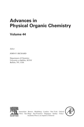 Advances in physical organic chemistry..