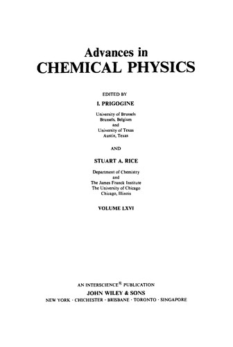 Advances in chemical physics