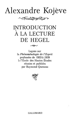 Vvedenie v chtenie Gegeli͡a