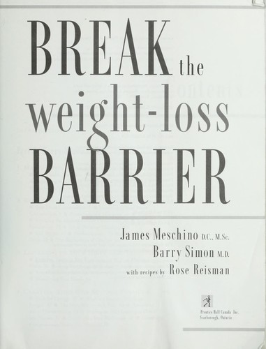 Break the weight-loss barrier