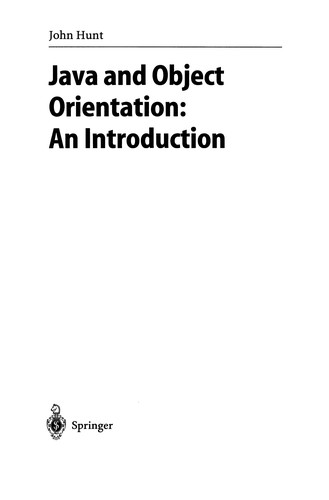 Java and Object Orientation: An Introduction