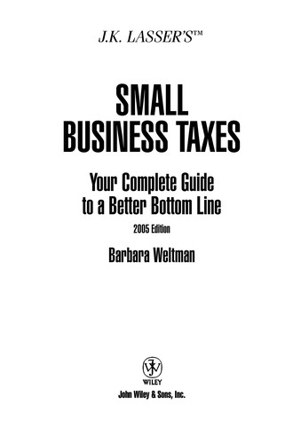 J.K. Lasser's small business taxes