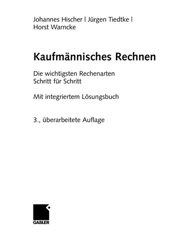 Kaufmännisches Rechnen