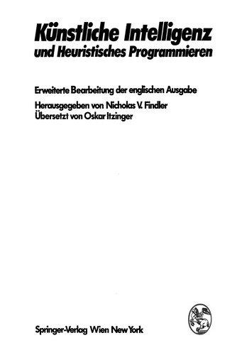 Künstliche Intelligenz und Heuristisches Programmieren