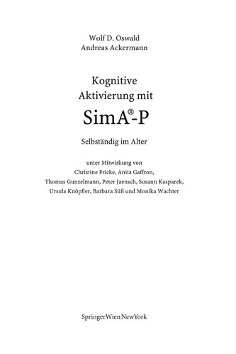 Kognitive Aktivierung mit SimA®-P